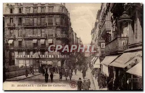 Bordeaux - La Rue Ste Catherine - Parfumerie - bijoux - Ansichtskarte AK