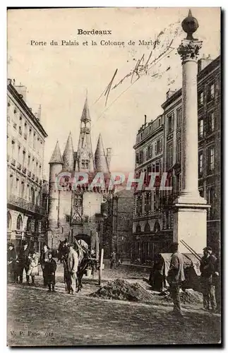 Bordeaux - Porte du Palais et la Colonne de Marbre - Cartes postales