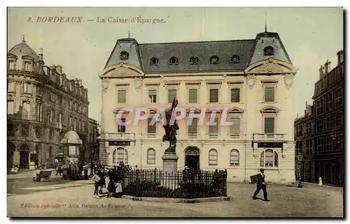 Bordeaux - La Caisse d&#39Epargne - Ansichtskarte AK