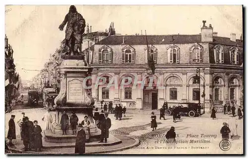 Bordeaux - Place Tourny - et l'Inscription Maritime - automobile - tramway - collectors dream - C