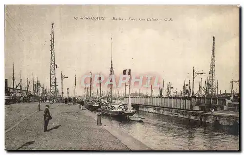 Bordeaux - Bassin a Fiel Une Ecluse - Cartes postales
