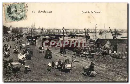 Bordeaux - Quai de la Douane - Ansichtskarte AK