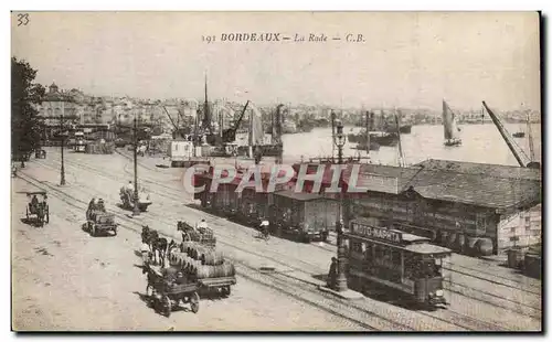 Bordeaux - La Rade - tramway - Ansichtskarte AK