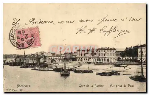 Bordeaux - Gare de la Bastide Vue prise du Pont - Cartes postales