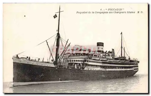 Bateaux - Paquebot - Steamer - Foucauld - Paquebot de la Compagnie des Chargeurs Reunis - Cartes postales