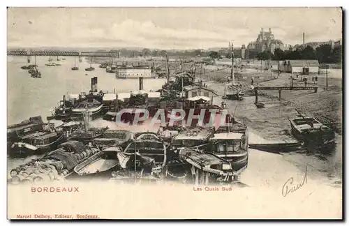 Bordeaux - Bateaux - Les Quais Sud - Cartes postales
