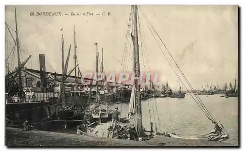 Bordeaux - Bateaux - Bassin a Flot - Ansichtskarte AK