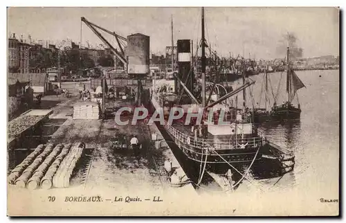 Bordeaux - Bateaux - Les Quais - Paquebot - Steamer - - Ansichtskarte AK