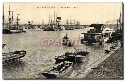Bordeaux - Bateaux - Vue de Rade - Cartes postales