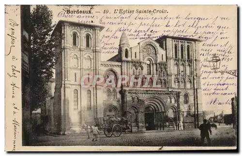 Bordeaux - L&#39Eglise Sainte Croix - Cartes postales