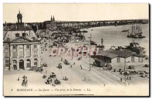 Bordeaux - Les Quais vue prise de a Douane - Cartes postales