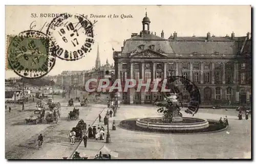 Bordeaux - La Douane et les Quais - Ansichtskarte AK