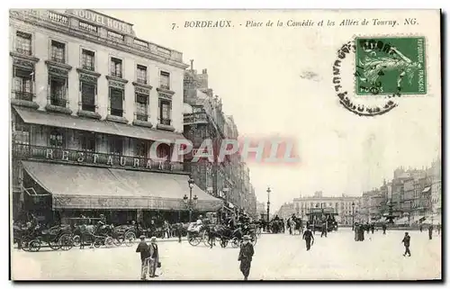 Bordeaux - Place de la Comedie et les Allees de Tourny - Cartes postales