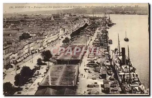 Bordeaux - Perspective des Quais Carnot et Bacalon - Cartes postales