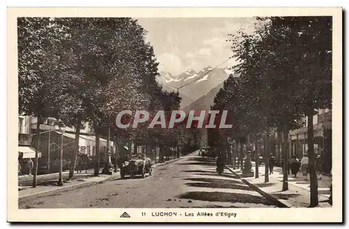 Luchon - Les Allees d'Etigny - Automobile - Cartes postales