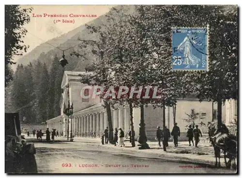 Luchon - Devant les Thermes - Cartes postales