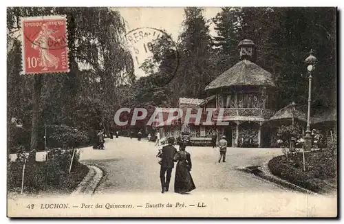 Luchon - Le Parc des Quinconces - Buvette du Pre - Ansichtskarte AK