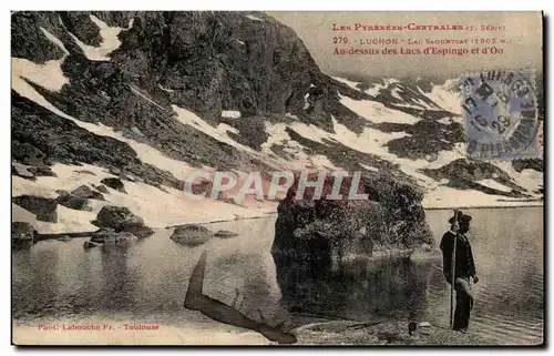 Luchon Cartes postales La Saountsat Au dessus des lacs d&#39Espingo et d&#39Oo