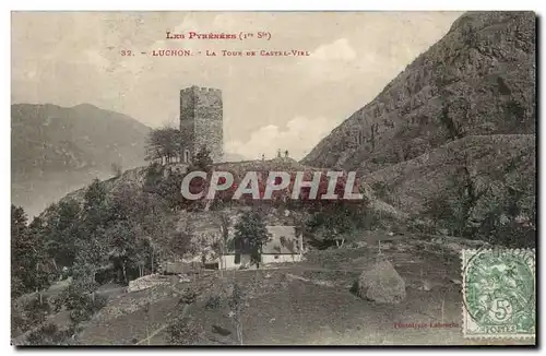 Cartes postales Luchon La tour de Castel Vitel