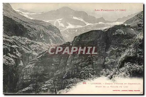 Luchon Cartes postales Cirque d&#39enfer et Crabioules (fond de la vallee du Lys)