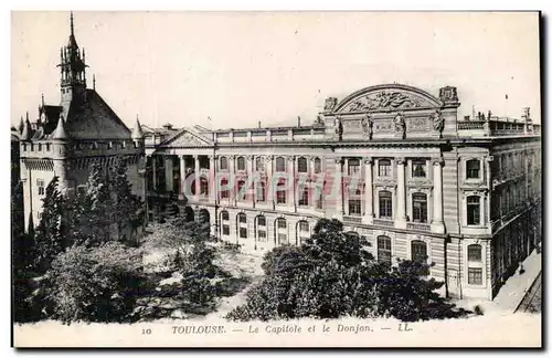 Toulouse Cartes postales le capitole et le donjon