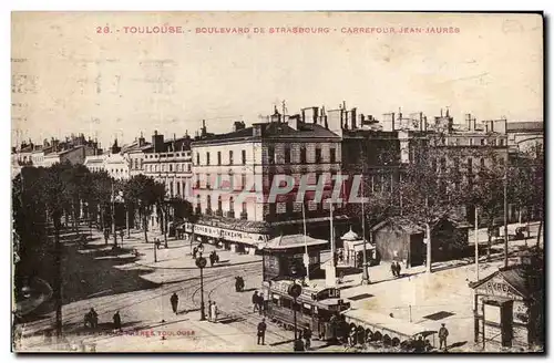 Toulouse Cartes postales Boulevard de Strasbourg Carrefour Jean Jaures