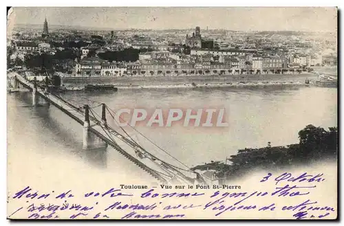 Toulouse Cartes postales Vue sur le pont St Pierre