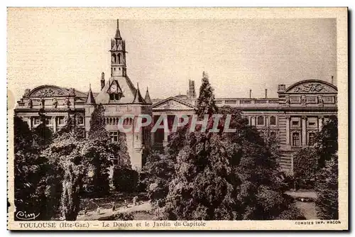 Toulouse Ansichtskarte AK Le donjon et le jardin du capitole