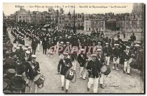 Orleans Cartes postales Les fetes de Jeanne d&#39arc 7 et 8 mai Societe de Gymnastique La Fraternite (sport)