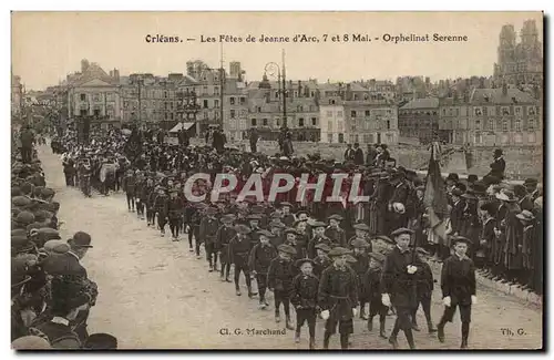 Orleans Cartes postales Les fetes de Jeanne d&#39arc 7 et 8 mai Orphelinat SErenne (orphans)