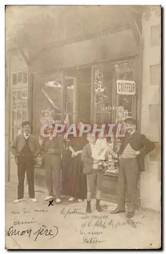 CARTE PHOTO Coiffeur (metiers Leontin Sabatier) TOP