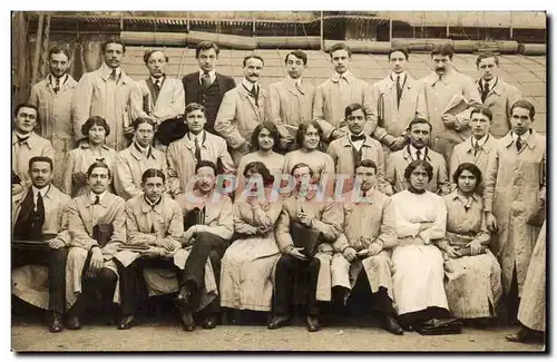 CARTE PHOTO Paris Photo de classe Etudiants