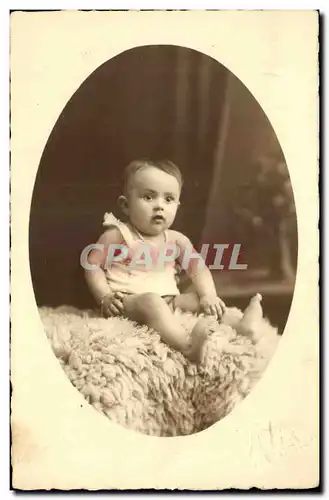 CARTE PHOTO Bagneres de Bigorre Bebe enfant