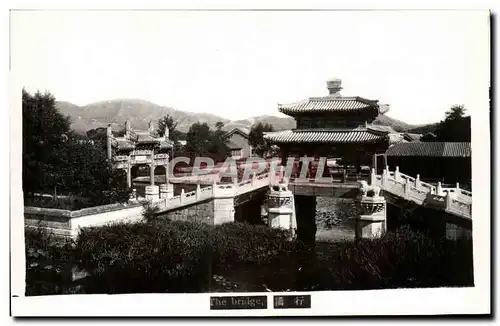 CARTE PHOTO Chine China the bridge