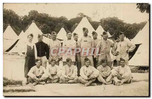 CARTE PHOTO Mailly le Camp Regiment TOP (militaria Louis CAllard Avize Marne)