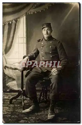 CARTE PHOTO Militaire FAmille Pescheux (militaria)