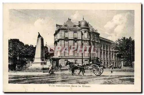 Cartes postales Ville bombardee dans la Meuse