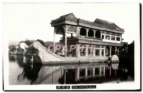 CARTE PHOTO Chine Chian The marble boat