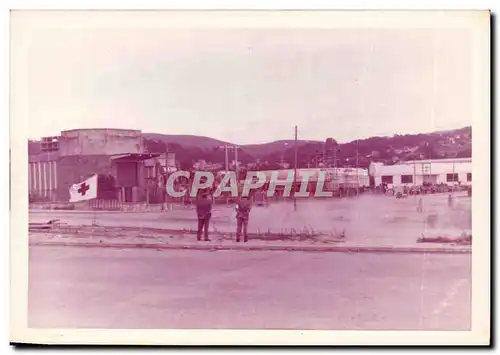 CARTE PHOTO Base militaire (militaria CRoix rouge)