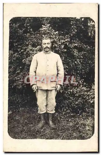 CARTE PHOTO Militaire (folklore costume)