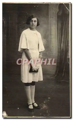 CARTE PHOTO Jeune fille