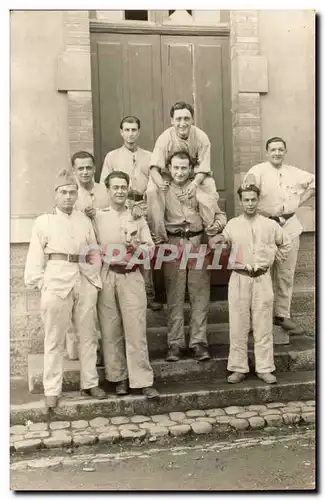 CARTE PHOTO Les copains de chambree 1938 (militaria)