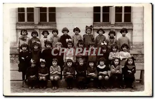 CARTE PHOTO Ecole Enfants Classe