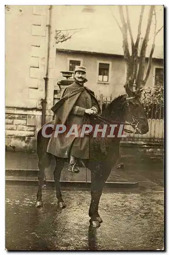 CARTE PHOTO Cavalier militaria