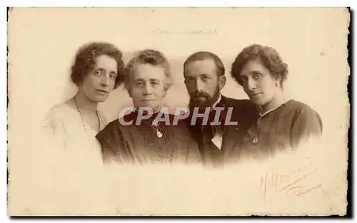 CARTE PHOTO Femmes Dupriez Rue de SEvres Paris 6eme