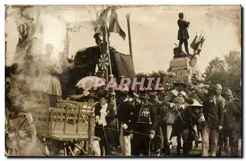 CARTE PHOTO Carnaval Ane donkey mule folklore