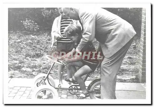 CARTE PHOTO Enfant et velo