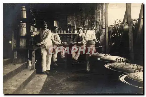 CARTE PHOTO Cuisiniers Metieres Rue de l&#39hotel de ville Troyes