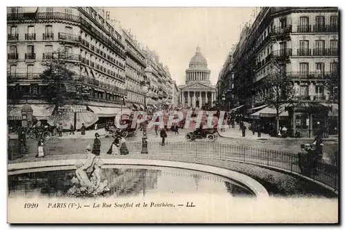 Paris 5 - la Rue Soufflot et le Pavillon - Cartes postales