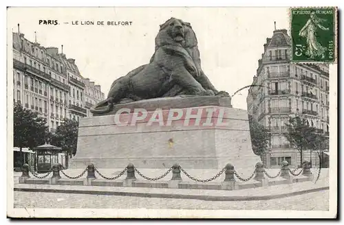 Paris - 14 - Le Lion de Belfort - Cartes postales